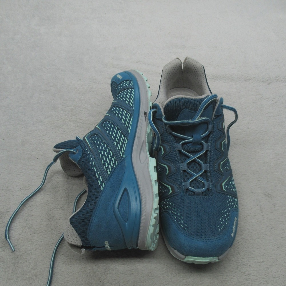 Lowa Women 10.5 Walking Shoes Blue Maddox WS Low Top Hiking Athletic Sneakers